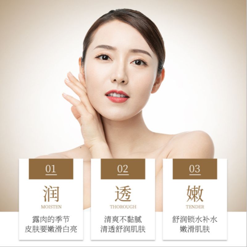 Van Jen Nicotinamide Lady's Body Lotion moisturizes, refreshing, moisturizes and repairs delicate, smooth skin body lotion Application Scenario