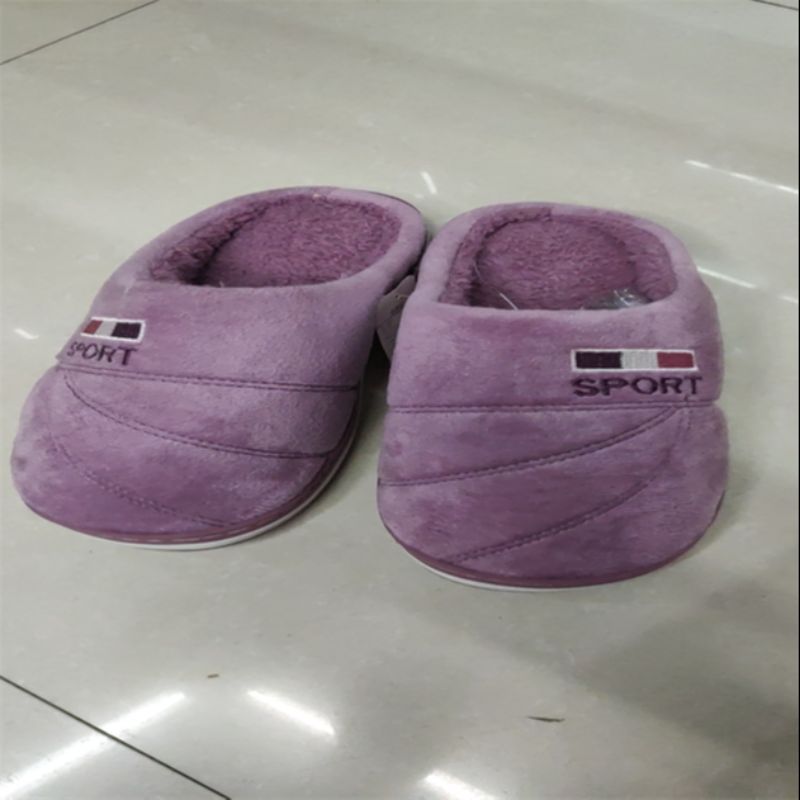 Cotton Slippers Female Autumn And Winter Couples New Striped Rabbit Plush Slippers Baotou Home Cotton Tow Factory Direct Sales 22063 Specification drawing