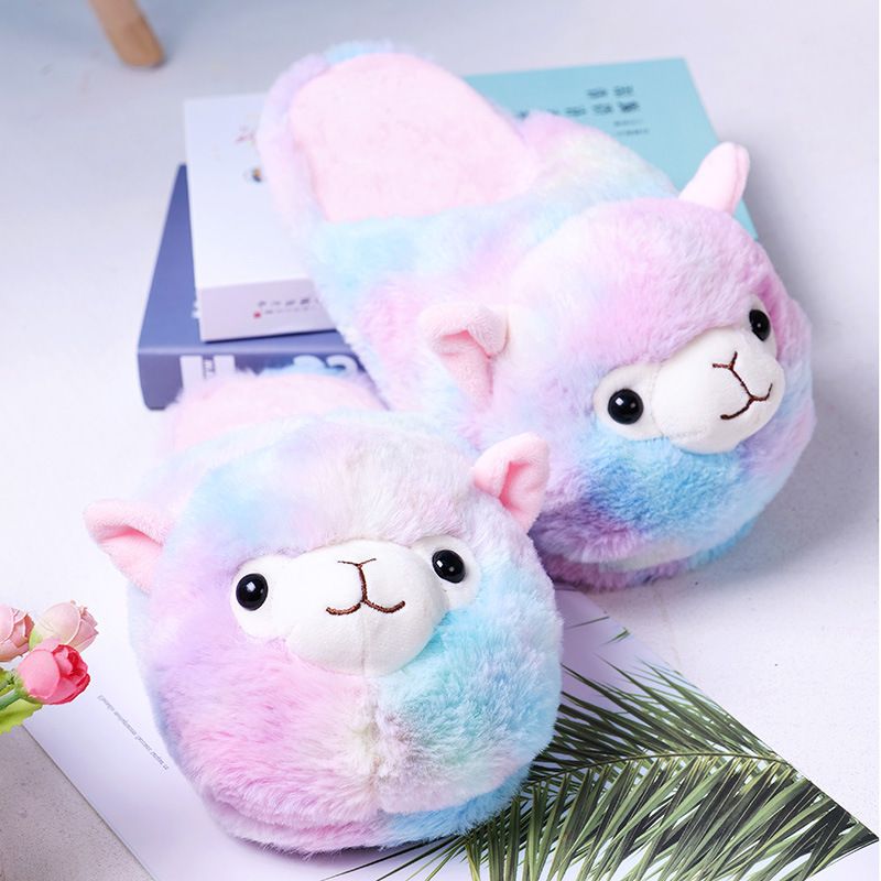 New Cotton Slippers Women Warm Non-Slip Plush Thick Bottom Home Couples Indoor Cotton Mop Wholesale 22068 details Picture