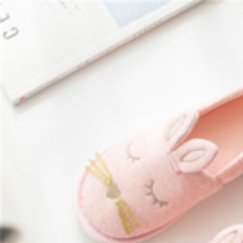 New Cotton Slippers Women Warm Non-Slip Plush Thick Bottom Home Couples Indoor Cotton Mop Wholesale 22061 Specification drawing