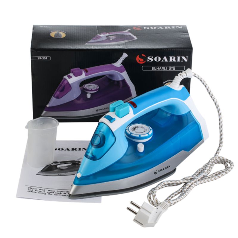 【 Export English 】 Handheld Household steam iron Ceramic Plate spray Ironing machine SR-301 Ceramic Item Picture