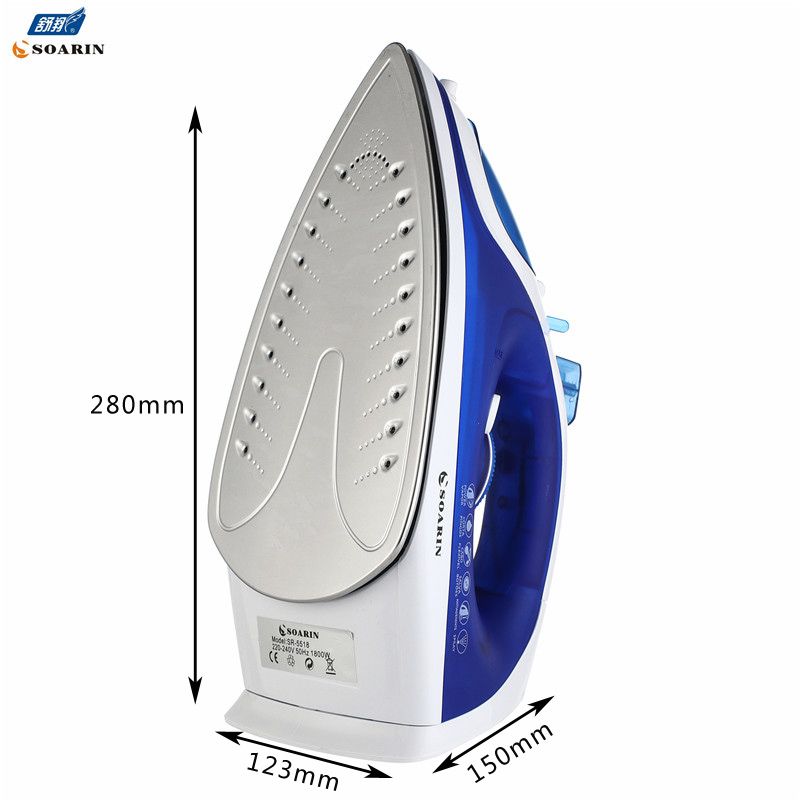 [For Foreign Trade] English European Regulation Steam Iron Hand-Held Electric Iron Sr-5518 Steel Plate Application Scenario