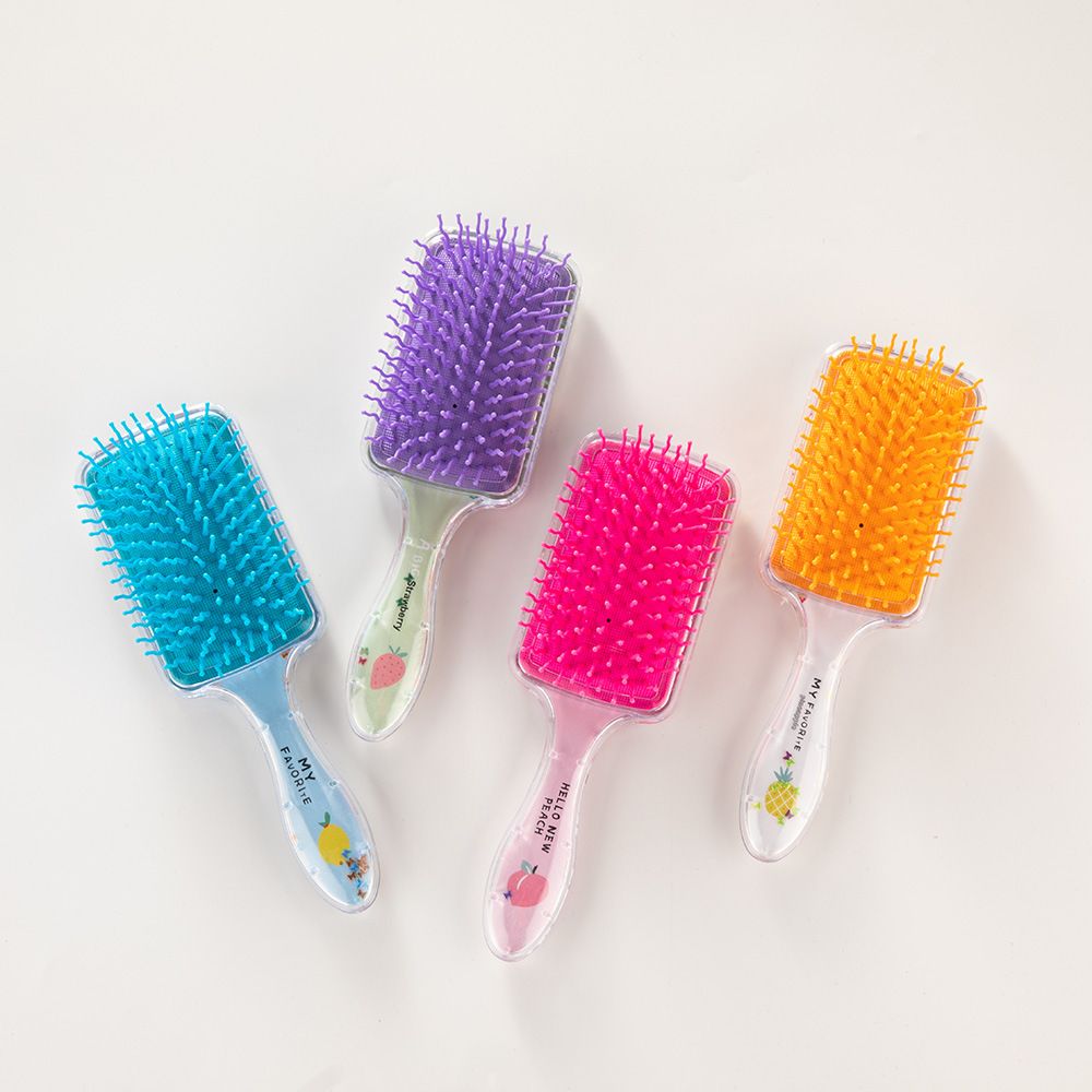 Hair Comb Clear Plastic Airbag Comb Quicksand Square