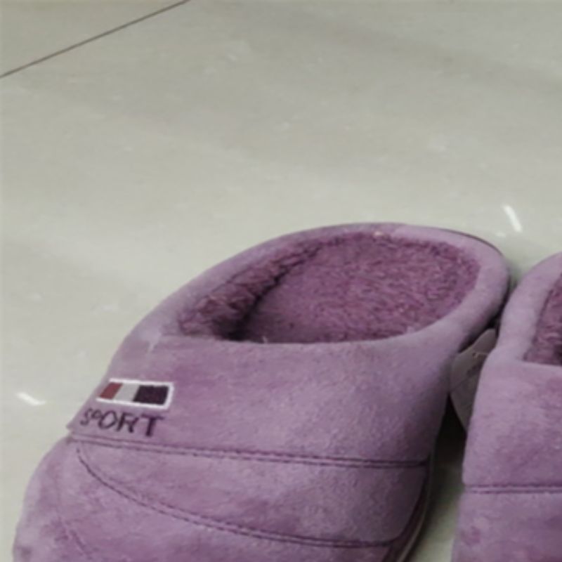 Cotton Slippers Female Autumn And Winter Couples New Striped Rabbit Plush Slippers Baotou Home Cotton Tow Factory Direct Sales 22063