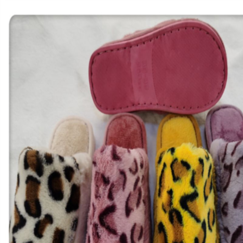 New Cotton Slippers Women Warm Non-Slip Plush Thick Bottom Home Couples Indoor Cotton Mop Wholesale 22076 Specification drawing