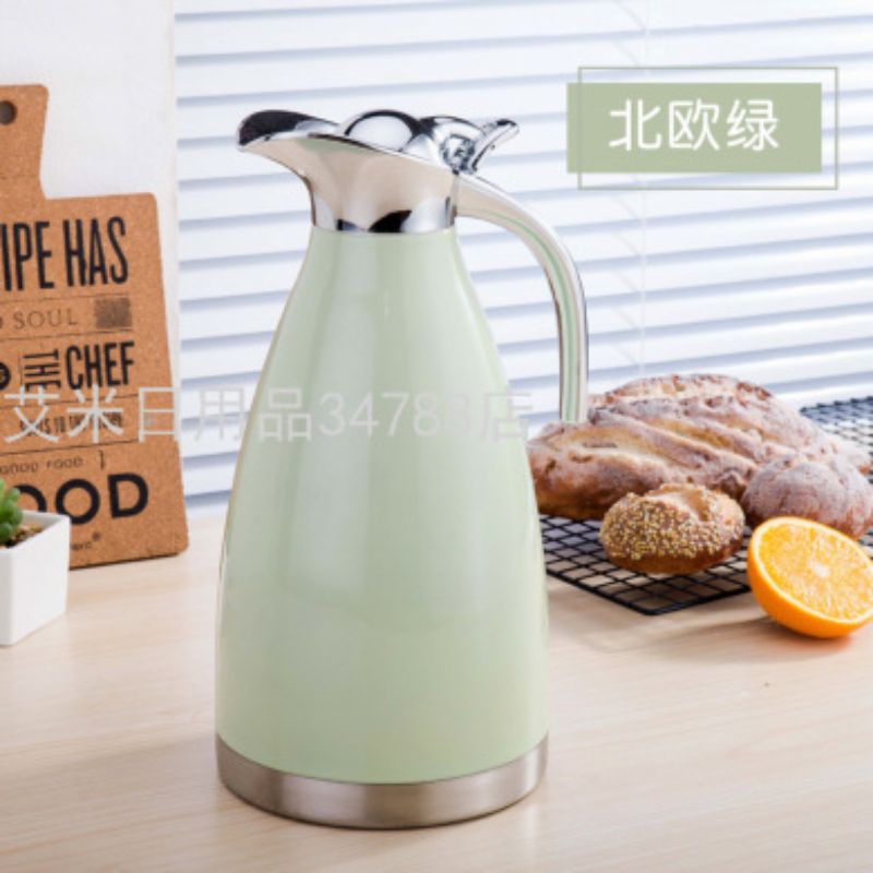 保温壶白底实物图