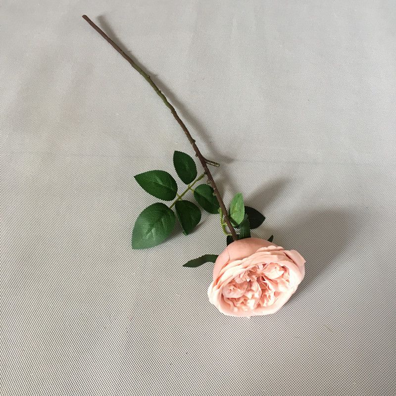 Single-headed Austin rose, a new cold-toned wild silk flower from Nordic home, artificial autumn rose Application Scenario