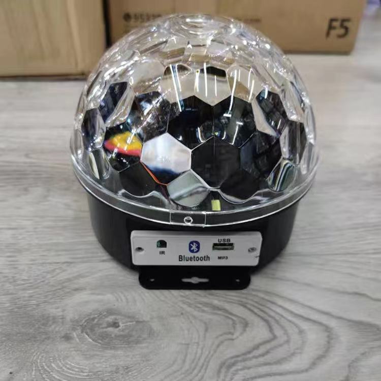 LED魔球灯 舞台灯星空灯 七彩蓝牙音乐KTV爆闪旋转氛围喇叭灯详情图4