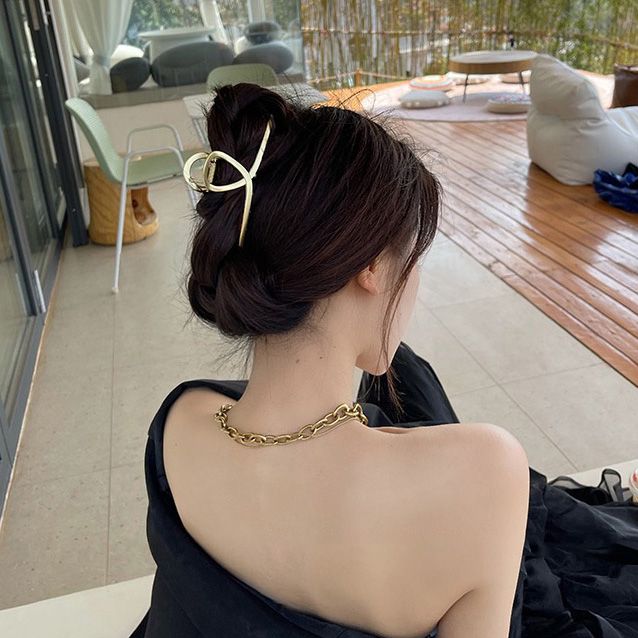 韩版金属风抓夹金属鲨鱼夹东大门发夹化妆鲨鱼夹鸭嘴夹发夹发饰头饰洗澡抓夹复古发饰