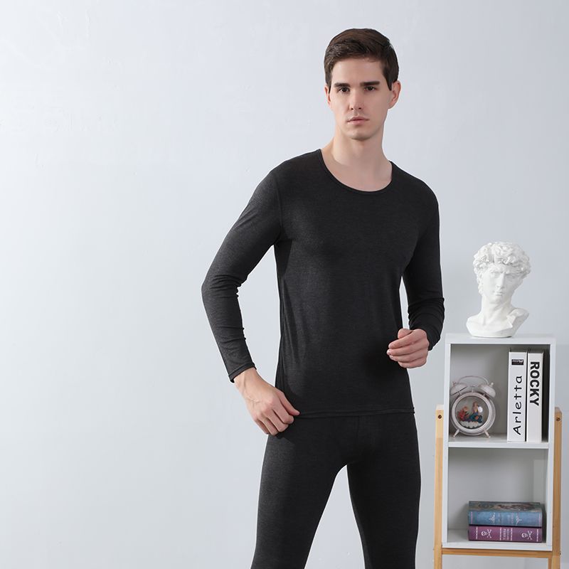 Thermal Fiber Men's Low-Cut Long Johns Toothpick Strip Thermal Suit details Picture