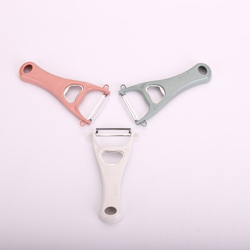 Multi-functional peeler, three-in-one kitchen fruit and vegetable peeler, multi-purpose rotary peeling and peeler, grater, color available randomly Specification drawing