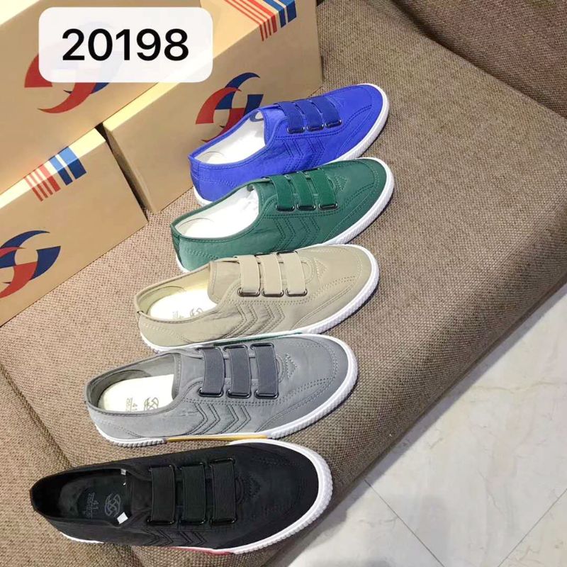 多色经典格纹低邦浅口春秋男士套脚懒人鞋格布帆布鞋正唯鞋业4553详情图3