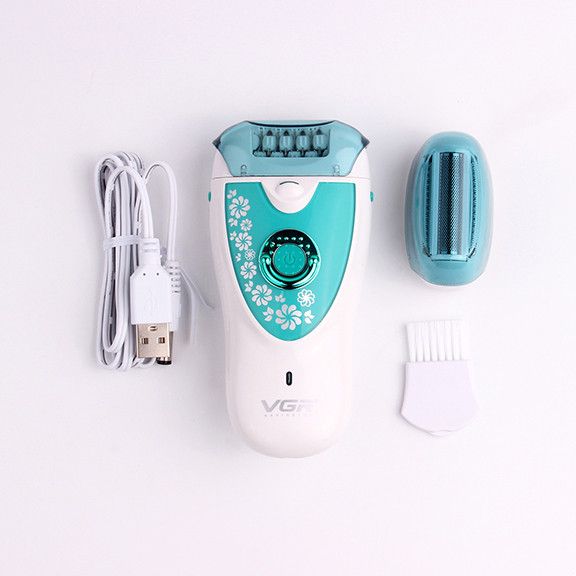 V-722 Electric Hair Remover, USB rechargeable women's hair removal device, hair pulling device, full-body washable, dry and wet dual-purpose details Picture