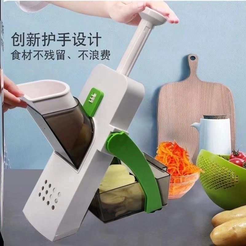 不锈钢多功能瓜果刀台式滚筒刨丝器4合1家用厨房果蔬切菜器削皮神器