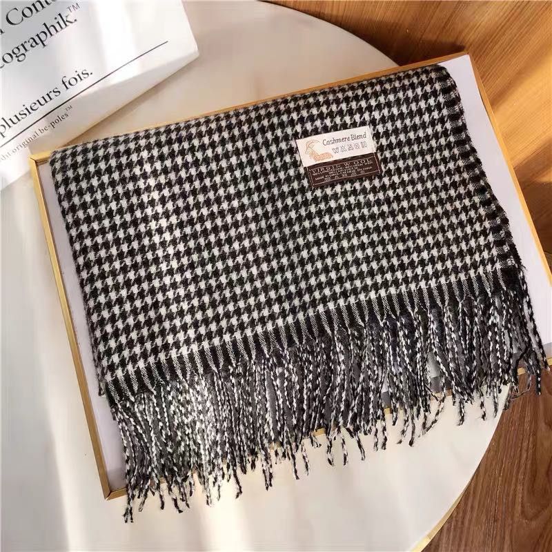 Plaid Fashion 100 Imitation Cashmere New Explosive Women's Warm Autumn And Winter Scarf details Picture