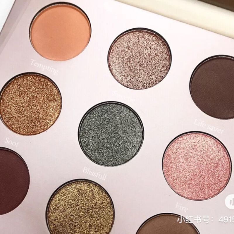 Febble9 Color Eyeshadow Plate Ins Super Fire National Goods Light Parity Earth Color Matte Pearlescent Nude Makeup Small Plate Woman Specification drawing
