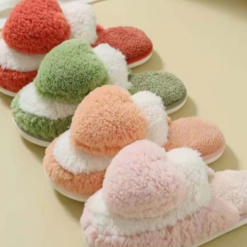 Hair Slippers Home Slippers Casual Slippers Wholesale Explosion Fashion Trend Autumn And Winter Specification drawing