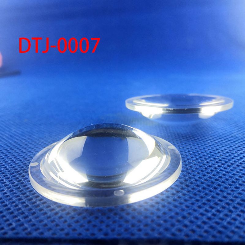 Luminaire lens single convex 40.8mm lens LED headlight lens condenser spotlight magnifying lens convex lens