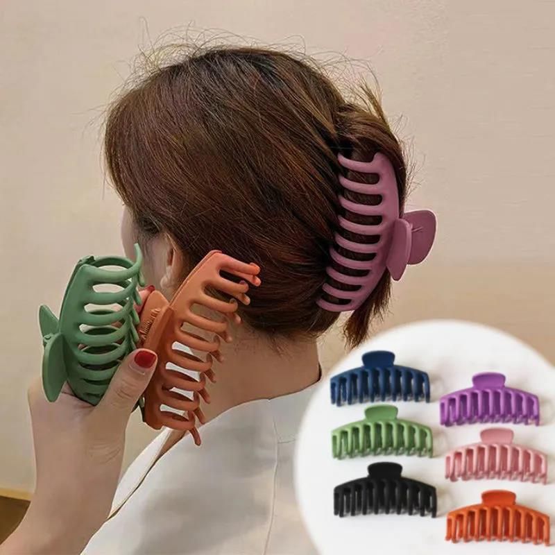 Elegant Style Large Bath Hairpin Female Back Of Head Shark Claw Clip Hair Claw Clip Hair Headdress French Vintage