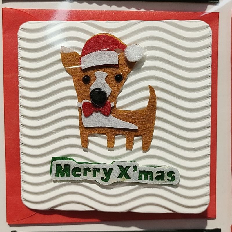 Christmas mini card AB 8.5*8.5cm greeting card details Picture