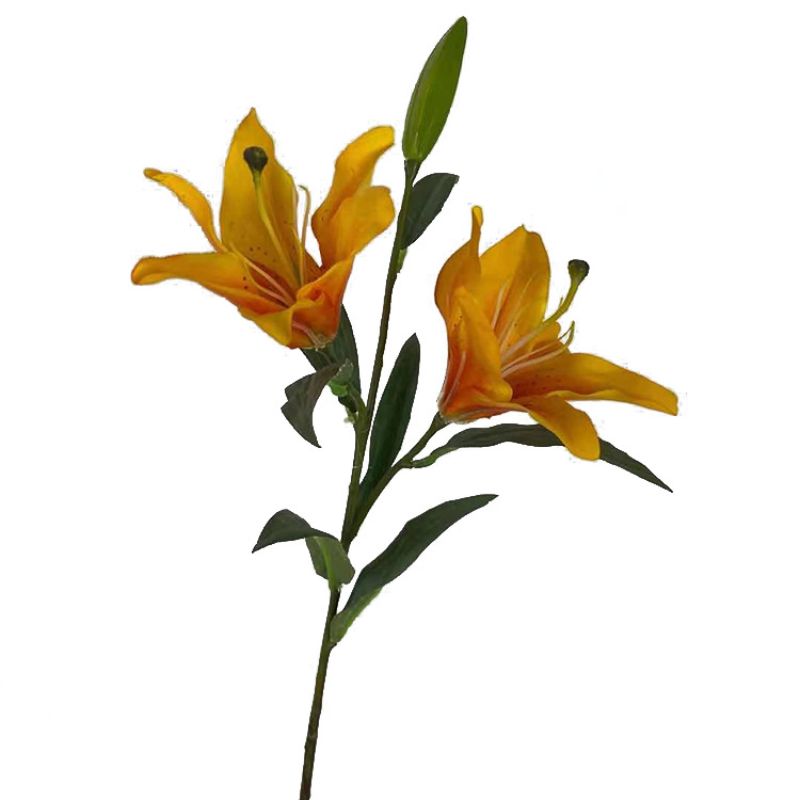 New 3-head mini lily home hotel wedding shooting props, hand-held artificial flowers, fake flowers, silk flowers Specification image