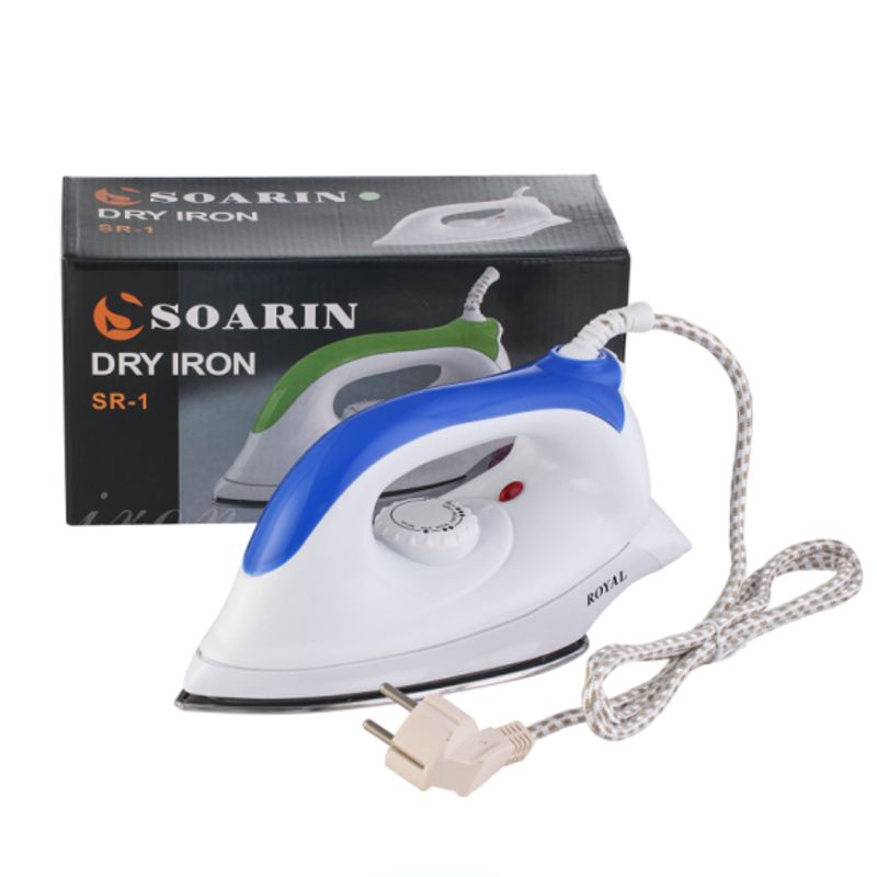 Export English, European standard cross-border SR-1 stainless steel plate dry ironing electric iron, household temperature-adjustable ironing iron Application Scenario