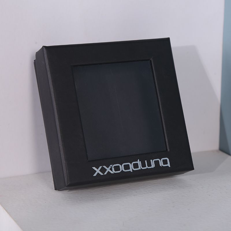 Black card window jewelry box details Picture