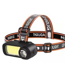 跨境COB+LED迷你USB充电强光头灯 多功能 户外灯 野营灯 钓鱼灯