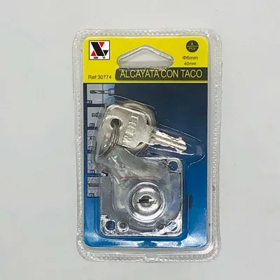 Silver Square Drawer Lock Double Bubble Case Packaging