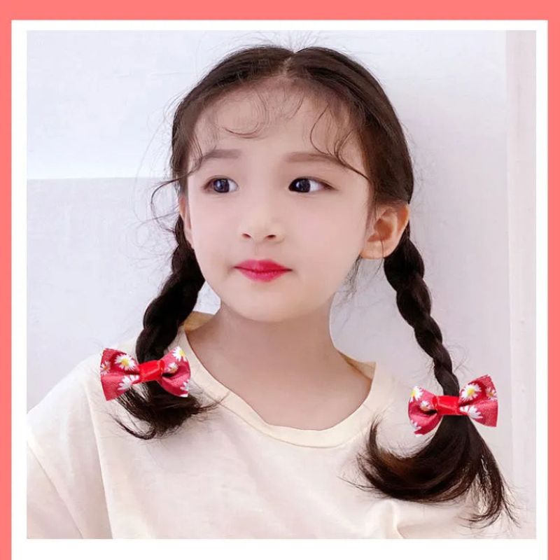 New bow hair clips for Korean children, girls, babies, princesses, and cute side hair clips Specification image