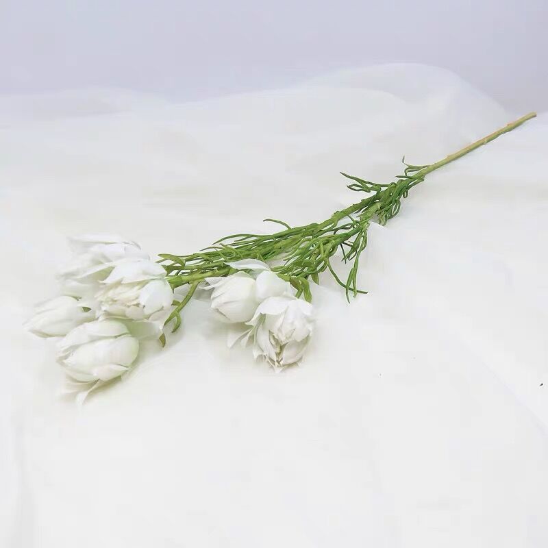 Nordic ins high-quality, fresh and realistic snow lotus home interior living room decoration flower arrangement, silk flower and artificial flower details Picture