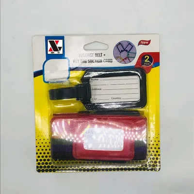 Luggage Tag + Luggage Belt Suction Card Package 2Pc