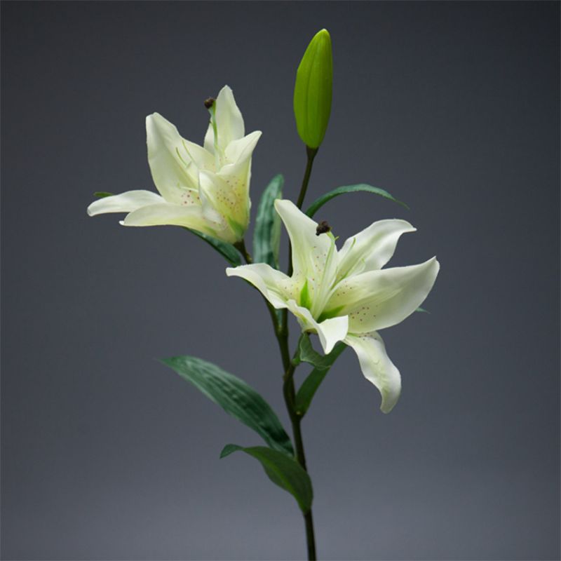 New 3-head mini lily home hotel wedding shooting props, hand-held artificial flowers, fake flowers, silk flowers