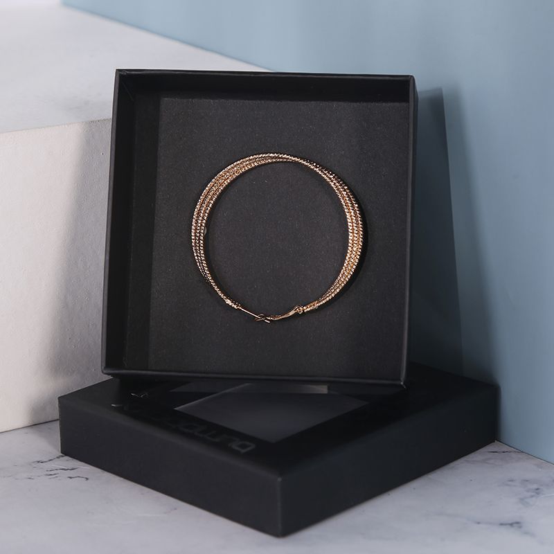 Black card window jewelry box Specification image