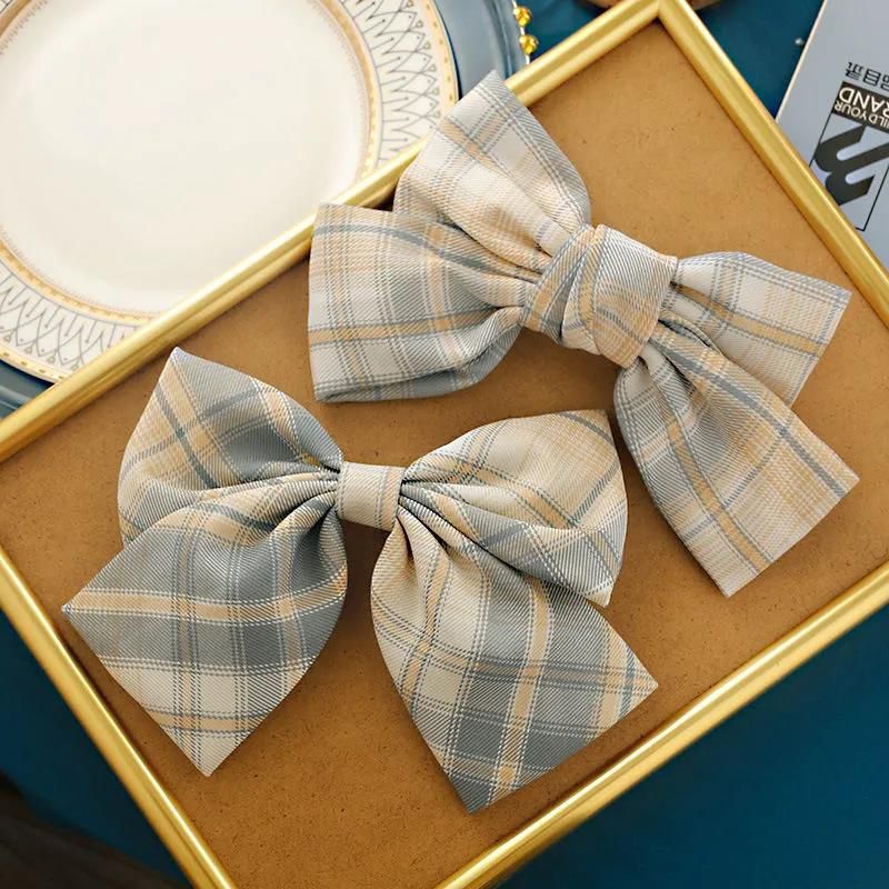 Jk Large Bow Hair Clip Internet Celebrity Head String Lolita Hair Accessories Back Head Clip Bm Style Female Korean Large Scrunchie Specification drawing