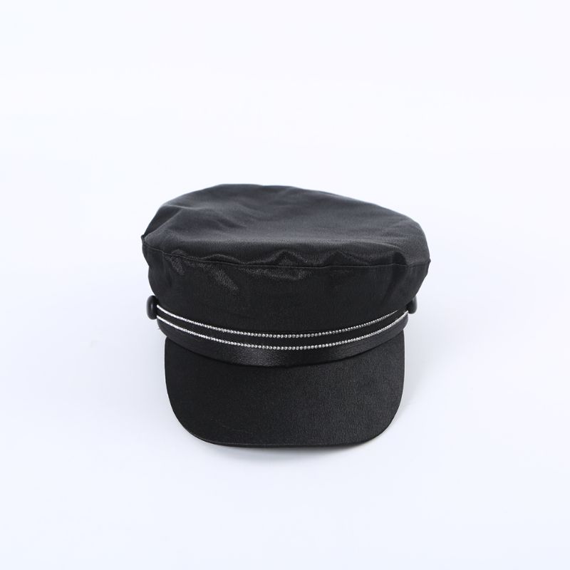 Autumn And Winter Two Diamond Strip Color Ding Army Hat Navy Hat Fashion Hat One Color In Stock