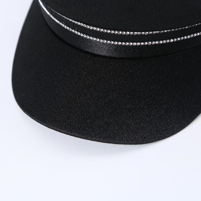 Autumn And Winter Two Diamond Strip Color Ding Army Hat Navy Hat Fashion Hat One Color In Stock details Picture
