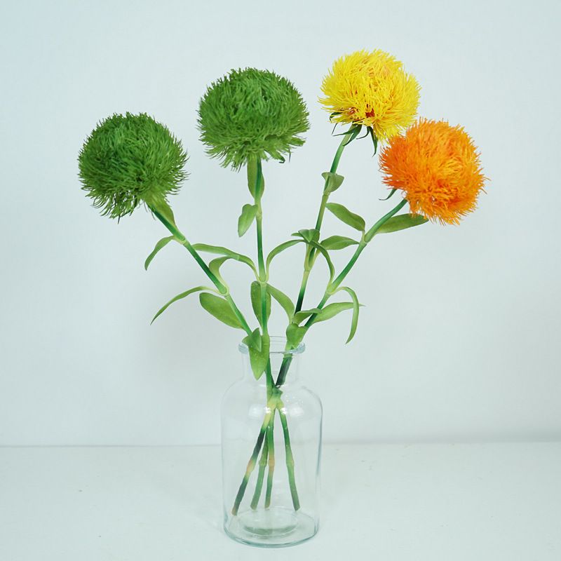 Green carnations, ultra-realistic tactile simulation flowers, home decoration, flower arrangements, flower ornaments, photography props, artificial flowers wholesale Application Scenario