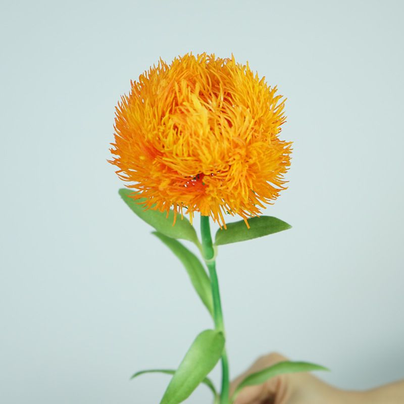 Green carnations, ultra-realistic tactile simulation flowers, home decoration, flower arrangements, flower ornaments, photography props, artificial flowers wholesale details Picture