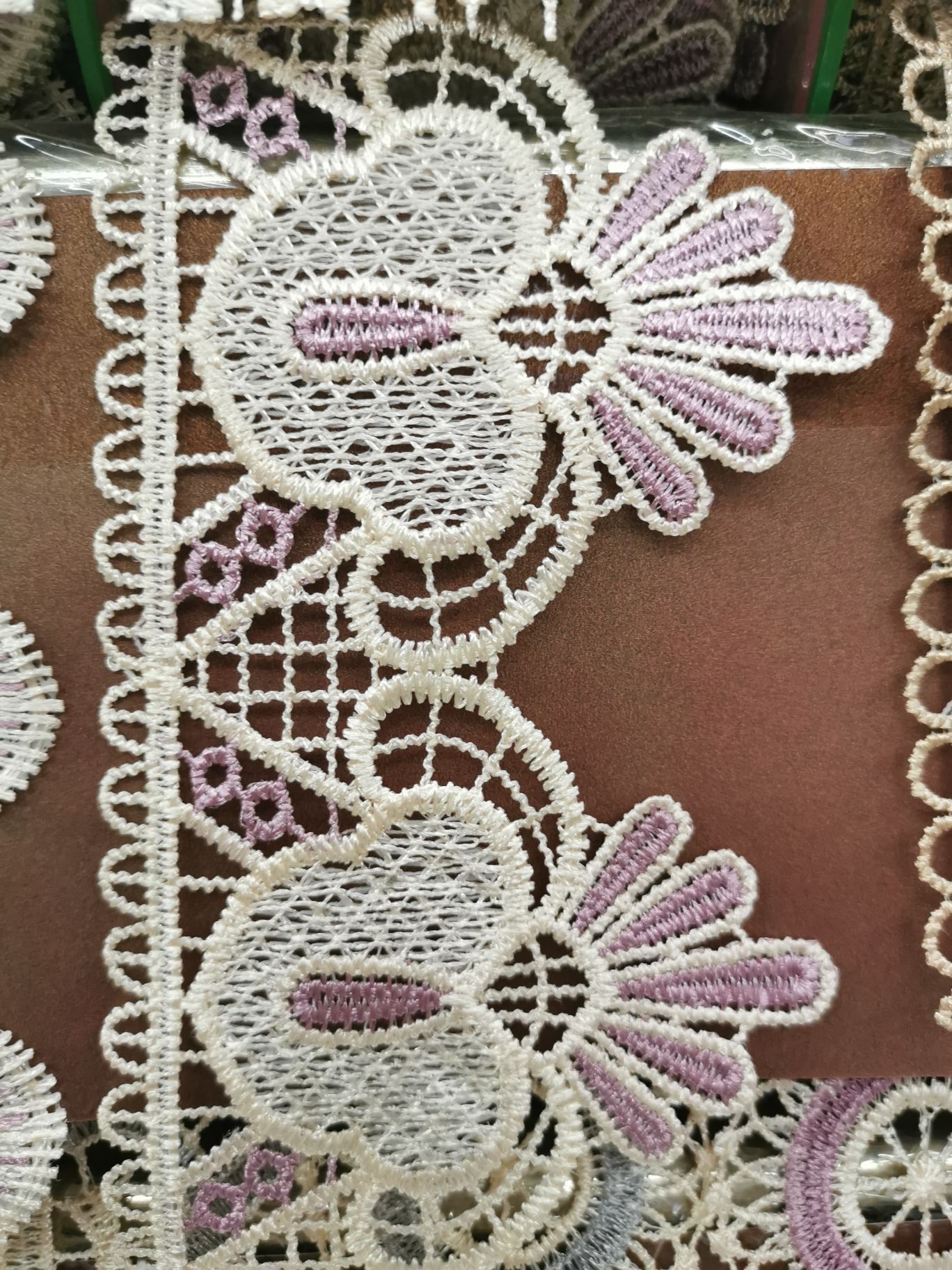 Two-Tone Lace Close-Up Detail