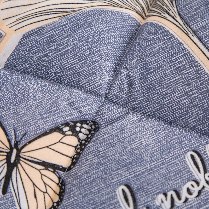 2022 New aloe cotton printing thickened winter by summer cold feeling silk bamboo fiber core bedding Gingko love details Picture