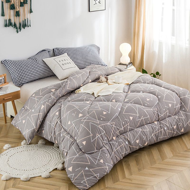 Bedding 2022 new aloe cotton printed winter quilt thickened winter quilt core - geometric impression Specification drawing