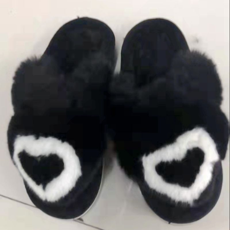 Home Warm Slippers Winter Indoor Plush Cotton Slippers Floor Cotton Shoes 8770 Red Yan Shoes details Picture
