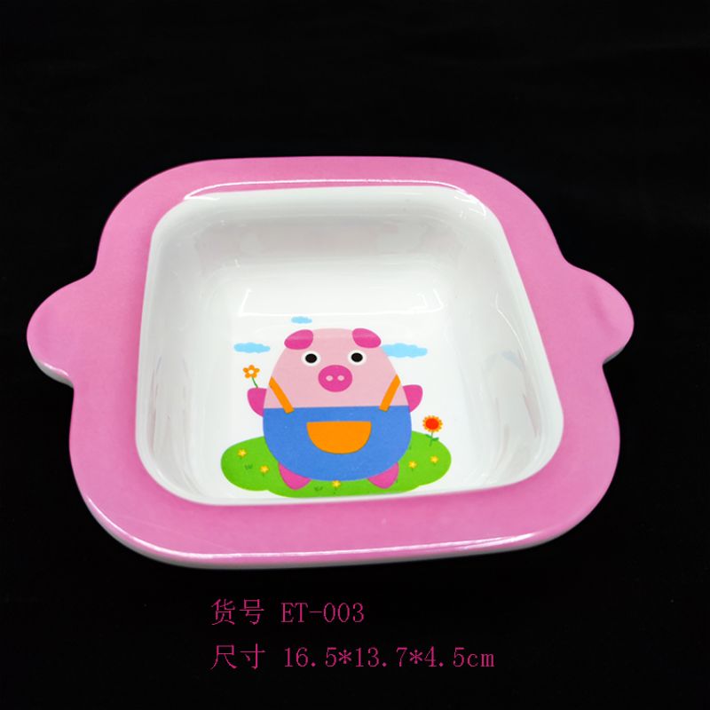 密胺餐具5.9寸儿童圆碗大号可爱宝宝碗幼儿园饭碗儿童创意餐具详情7