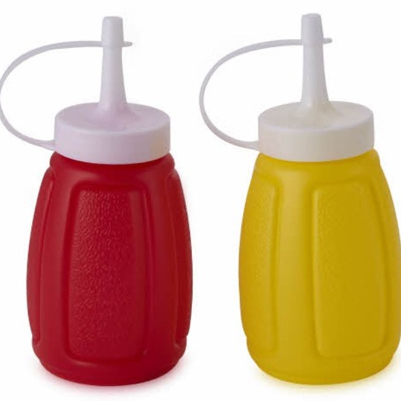 Sauce bottle squeeze sauce bottle dressing bottle salad sauce bottle plastic pointed mouth pot thumbnail