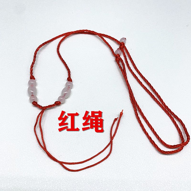 1-millimeter white rice beads can be adjusted in size and hand-woven for necklaces and lanyards for both adults and children details Picture