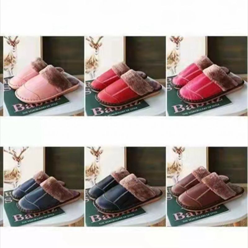 Stylish and Comfortable Plush Slippers