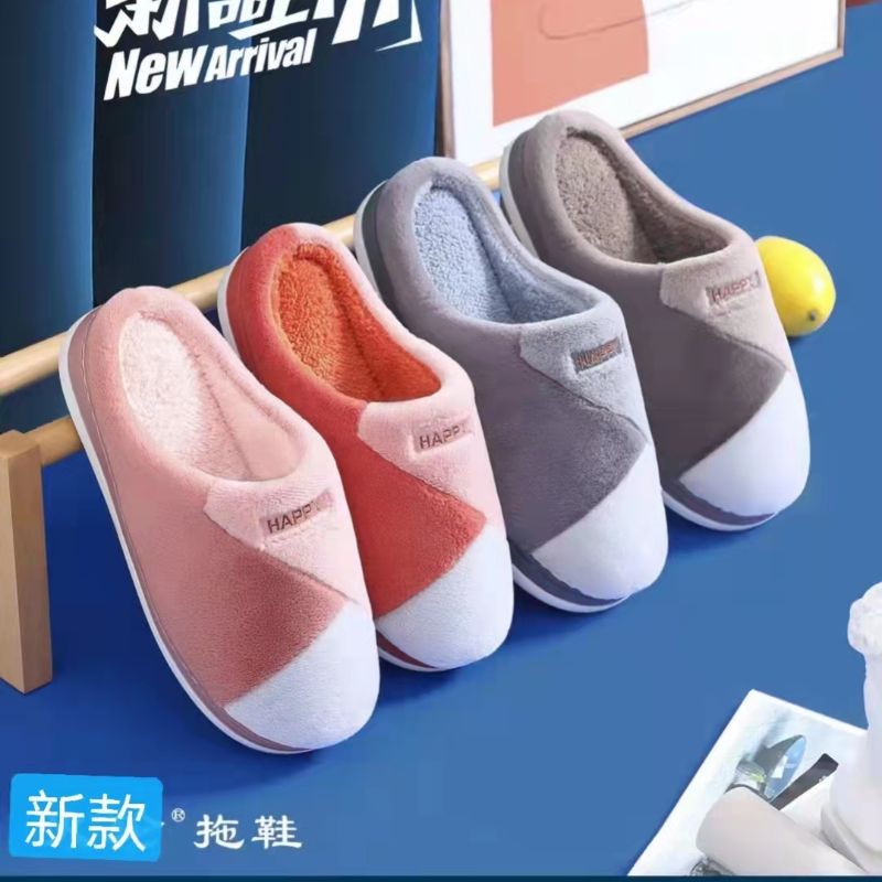 Guo Xiaohua Shoes Foreign Trade Wholesale Autumn And Winter Home Warm Slippers Cute Plush Shoes Men And Women Home Slippers 016