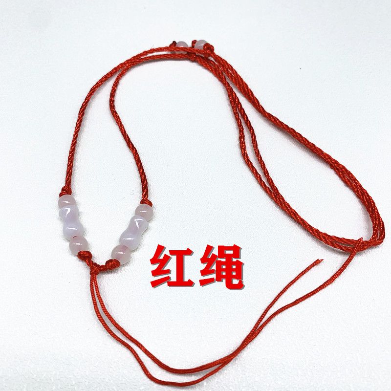 1mm pendant rope, white vase, adjustable size, hand-woven necklace lanyard for adults and children Specification image