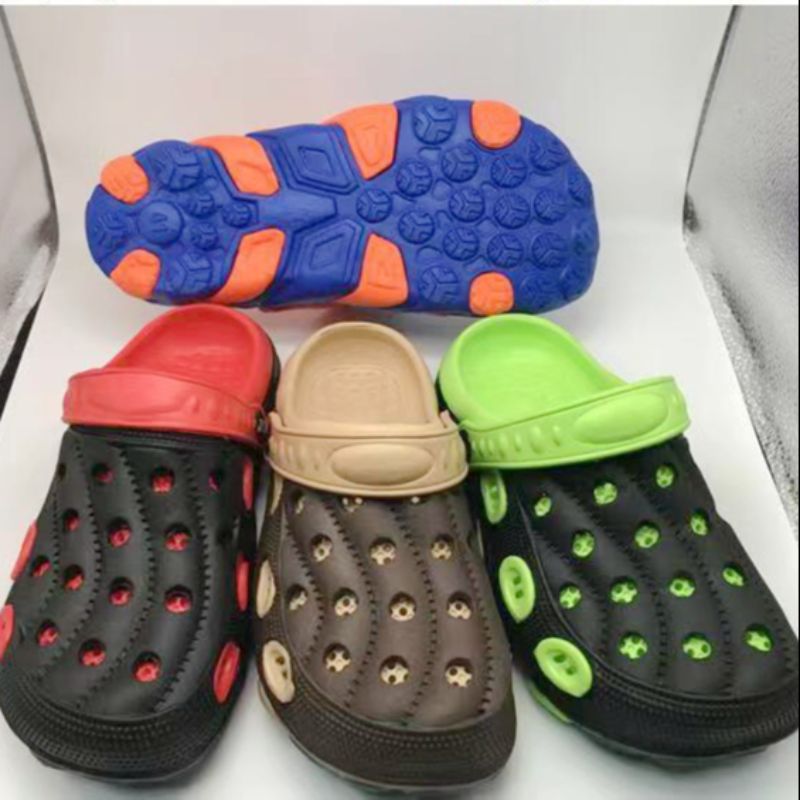 Eva Men And Women Comfortable Non-Slip Fashion Gradual Color Granules Massage Flip-Flops Sandals 8761 Hongda Shoes Industry